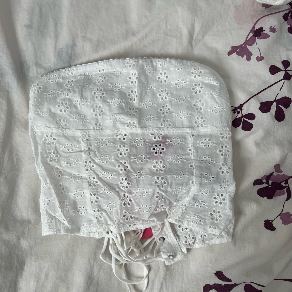 Edited Lemon Lacey Cotton Corset